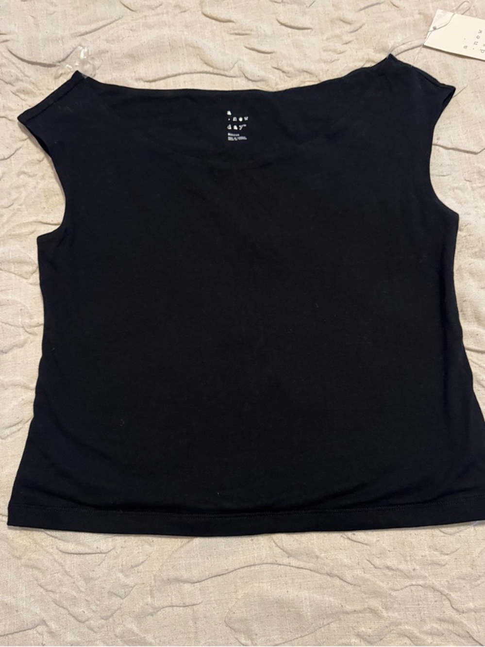 a new day Black Scoop Neck Tank Top